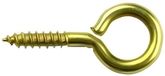 Deltafix Schroefogen vermessingd. 10mm. lang. x 3mm dik. 10 stuks.