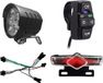 NCD E-Commerce Handel GmbH 36V, 48V, 52V, 60V Éclairage de vélo électrique et jeux d'éclairage avec interrupteur rotatif de klaxon DK336