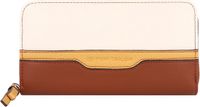 TOM TAILOR Jule Long Zip Wallet Mixed Cognac Bruine
