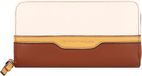 TOM TAILOR Jule Long Zip Wallet Mixed Cognac Bruine