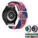 Wigento Samsung Geweven Nylon Band voor Galaxy Watch 6, 5, 4