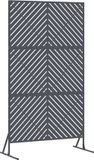vidaXL Privacyscherm 100 x 50 x 180 cm Staal Antraciet