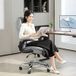 Fauteuil de bureau ergonomique, hauteur réglable, accoudoirs rabattables, 70 x 70 x 114-122 cm, gris