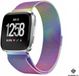 Strap-it Fitbit Versa / Versa 2 Milanese band - rainbow - L