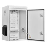 VEVOR Waterdichte Elektrische Kast IP65, Schakelkast van Koudgewalst Staal met Thermostaat, Ventilator en Regenkap, Afsluitbare Buitenkast 40 X 30 X 60 cm