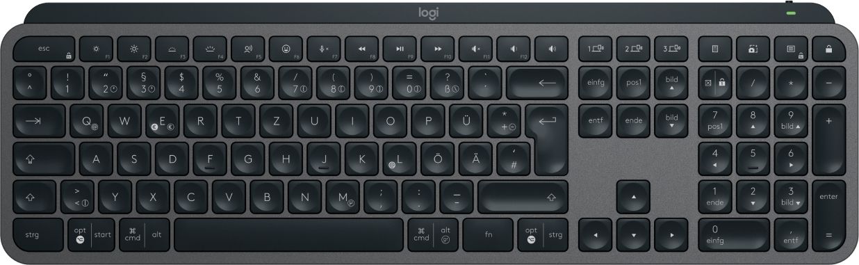 Logitech MX Keys S - Draadloos Toetsenbord - QWERTZ Duits - Grafiet