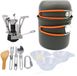 OEM OrangeCartB.V. Outdoor kamperen, draagbare kookgerei, set, gecombineerd bestek, picknickpan, buiten koken, buitenkeukengerei, pan, stijl 2