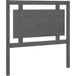 Tête de lit gris 95,5x4x100 cm bois massif de pin