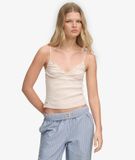 Superdry V-hals Waffle Tanktop Dames Athletic Essential