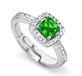 Orphelia ZR-7199/GR/50 - Ring - Zilver 925 - Groen Zirkonia