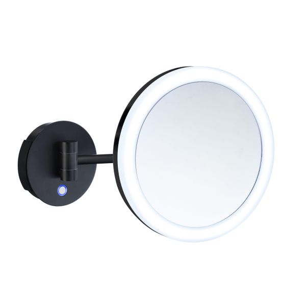 Smedbo Outline - LED Spiegel - 20cm - 5x Vergroting - Mat Zwart