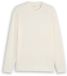 Tom Tailor - T-shirt met lange mouwen in used-look - Maat S - Gardenia White