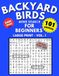 Backyard Birds Word Search: Large Print Easy Puzzles for Beginners