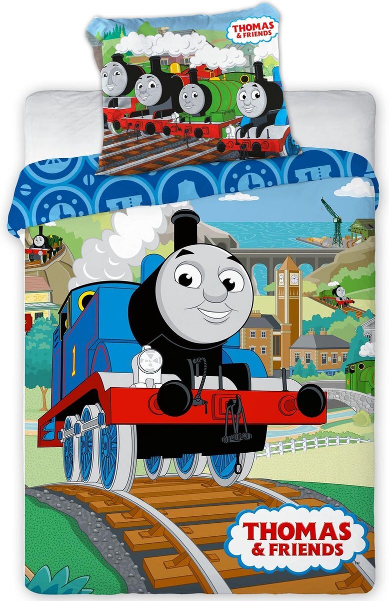 Thomas & Friends Baby Dekbedovertrek Railway - 100 x 135 cm - Katoen multi