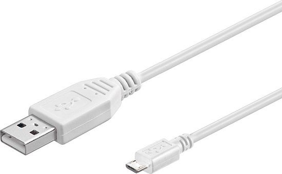 Goobay USB-A naar Micro-USB Kabel - Wit - 10 stuks