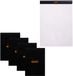 Rhodia Schrijfblok N18 A4 Blanco Papier Zwart 80 Vel 5 Stuks