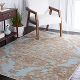 Safavieh Modern tapijt, PAR348, geweven viscose, grijs/goud bruin, 120 x 180 cm