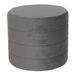Clayre & Eef poef ø 40*35 cm gris bois / textile pouf repose-pieds