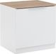 Vicco Betti Nachtkastje – 50 x 50 cm met 1 deur Wit/Sonoma