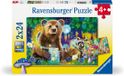 Ravensburger Lovable Woodland Friends Puzzel Set - 2 x 24-delige legpuzzels voor kinderen