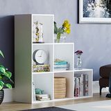 Vida Designs Durham Trap Boekenkast Planken Opslag Organizer Woonkamer Meubels (6 Kubus, Wit)