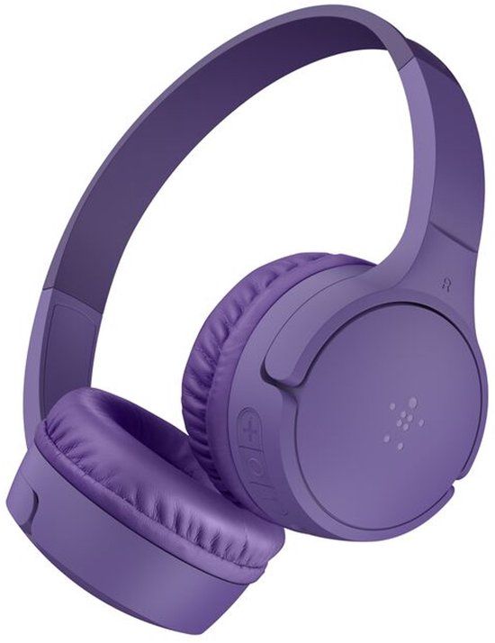Belkin SoundForm Mini Headset Bedraad en draadloos Hoofdband Oproepen/muziek Bluetooth Paars