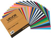VEVOR Warmteoverdracht Vinyl Film 30 Vellen 304,8x304,8mm Transfer Film