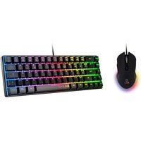 The G-Lab 2-in-1 Gamingcombinatie Hydrogen Bedraad Frans Azerty toetsenbord + Bedrade muis Zwart