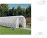 vidaXL Tuinkas met stalen frame, wit, 32 m², 16x2x2 m