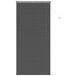 vidaXL - Venetiaanse jaloezie - Zilvergrijs - 213 x 70 cm - 25 mm PVC