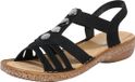 Rieker Slippers Zwart 42