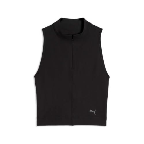 PUMA W Cloudspun 1/4 Zip Tank PUMA Zwart