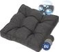 Beautissu BeauFlair – Coussin d'assise de salon d'extérieur 70x70cm – Coussin de jardin 10cm d'épaisseur – Housse résistante à la saleté et à l'eau – Anthracite