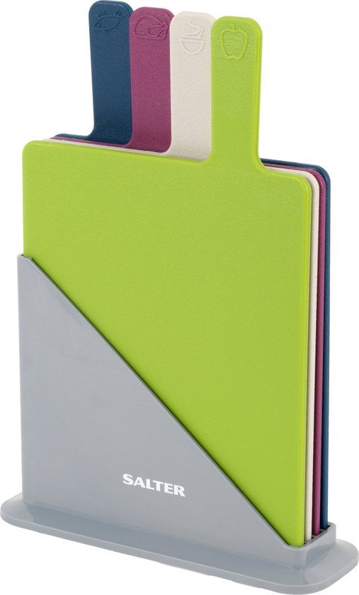 Salter - Snijplankenset - 4-delig - Rechthoekig - Veelkleurig