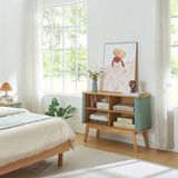 en.casa Commode Tysvær dressoir 110x40x80 cm naturel en blauw