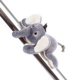 MagNICI 62734 El-Flora éléphant en peluche avec aimant, gris, pour réfrigérateur, tableau, métal et bien plus encore, idée cadeau, 12 cm