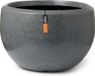 Capi Europe Vaas bol Arc Granite 108x75 Antraciet