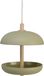 Decoris Decoris Vogel voedersilo hangend - bamboe hout - lichtgroen - 21 x 25 cm
