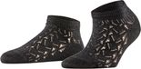 FALKE Trina Blaze kort eenkleurig lyocell sneakersokken enkelsokken dames zwart - maat 39-42