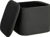 Atmosphera Dani Poef Set of 2 - Teddy - Grey - With Storage - Design