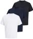 Jack & Jones Heren t-shirt 3 pack Relaxed - Katoen - XL - Wit/Zwart/Donkerblauw