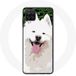 Maniacase Etui voor Samsung Galaxy A22 4G Samojeed wit hondenras