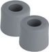 Benson Deurbuffers / deurstoppers rubbers - 2x - grijs - 30 x 25 mm - met schroefbevestiging