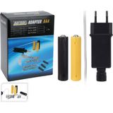 Merkloos / Sans marque Batterij adapter - voor 3 apparaten met 4x AAA batterijbehuizingen - batterij eliminator - batterijvervanger
