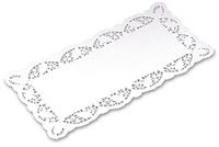 Amscan 551143 tafelkleed, rechthoekig, 20 x 40 cm, wit, 6 stuks