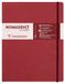 Clairefontaine 794462C Nomaddict (ex Age Bag) Genaaid Notitieboek Elastiek My.Essential Rood - B5 19x25 cm - 192 Pagina's Genummerd Gelijnd - Ivoorkleurig Papier 90 g - Omslag Glanskarton Lederkorrel