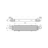 Valeo Intercooler, Inlaatluchtkoeler 818631
