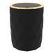 Tendance Badkamer prullenbak Diamond - zwart - kunststof - 8 x 34 cm
