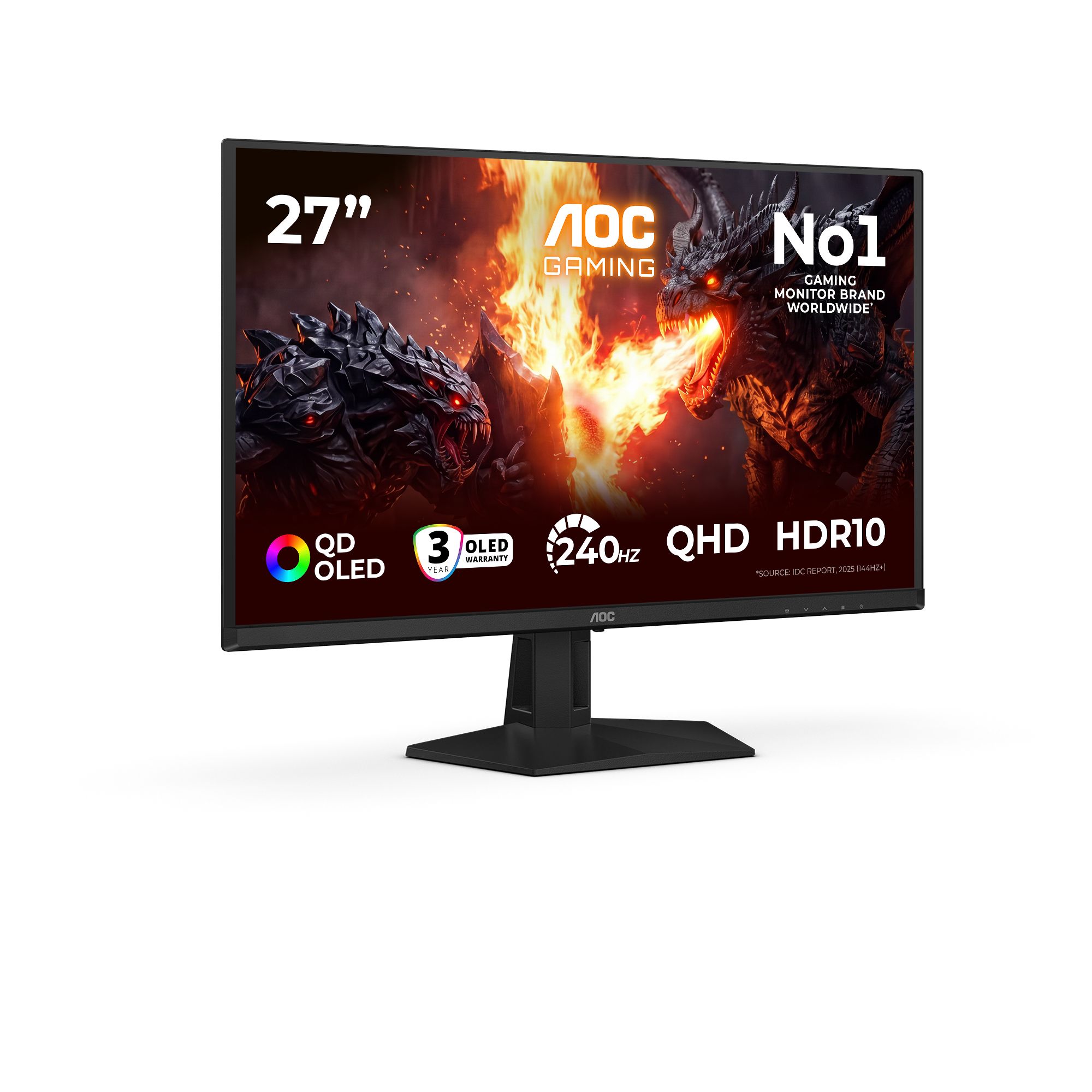 AOC G4 Q27G41ZDF 26.5" Quad HD QD-OLED Gaming Monitor