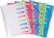 Exacompta Sorteermap polypropyleen 3 flappen Chromaline 8 compartimenten A4 Meerkleurig